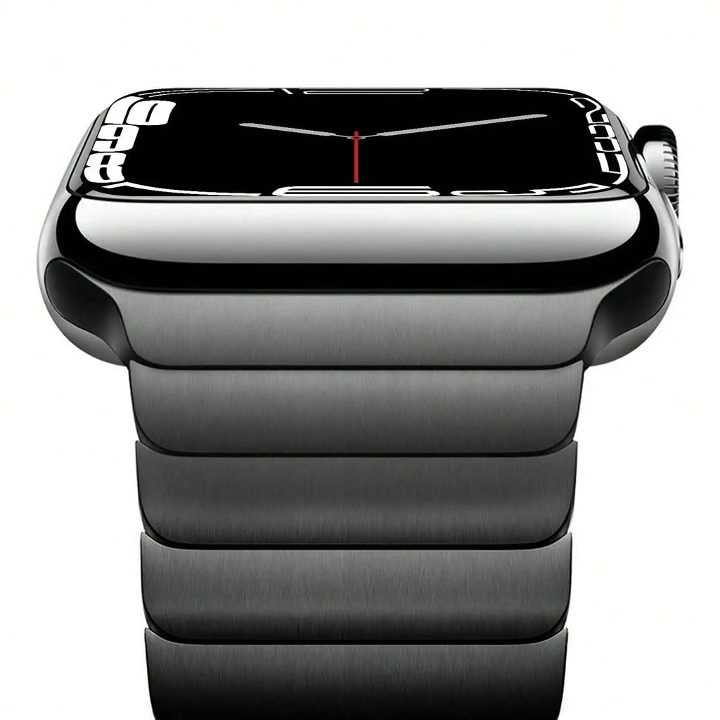 Titanium & Stainless Steel Link Bracelet Compatible With Apple Watch Band Ultra 3 2 1 Band 49mm Series11 10 9 8 7 6 5 4 3 2 1 46mm 42mm 45mm 44mm 41mm 40mm 38mm Series 3-11