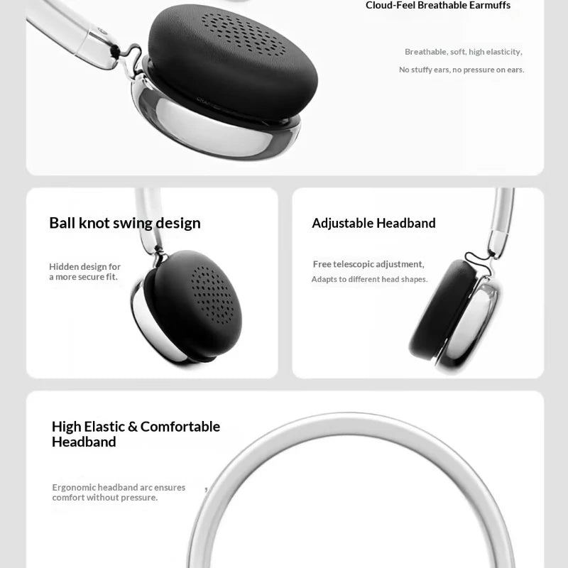 New Edifier AURO ACE Over-Ear Headphones with Trendy Toy Screen DIY Lyrics Display, 32mm Drivers, Bluetooth 6.0 Earphones Gifts